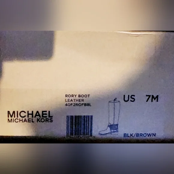 MICHAEL Michael Kors  NIB Rory Leather and Logo Boot - Picture 6 of 7